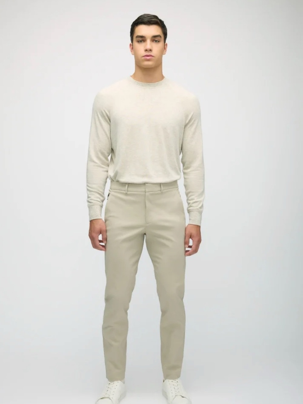 Kit and Ace Navigator Commute Pants Slim Fit in Beige  Size 37 Inseam 32”